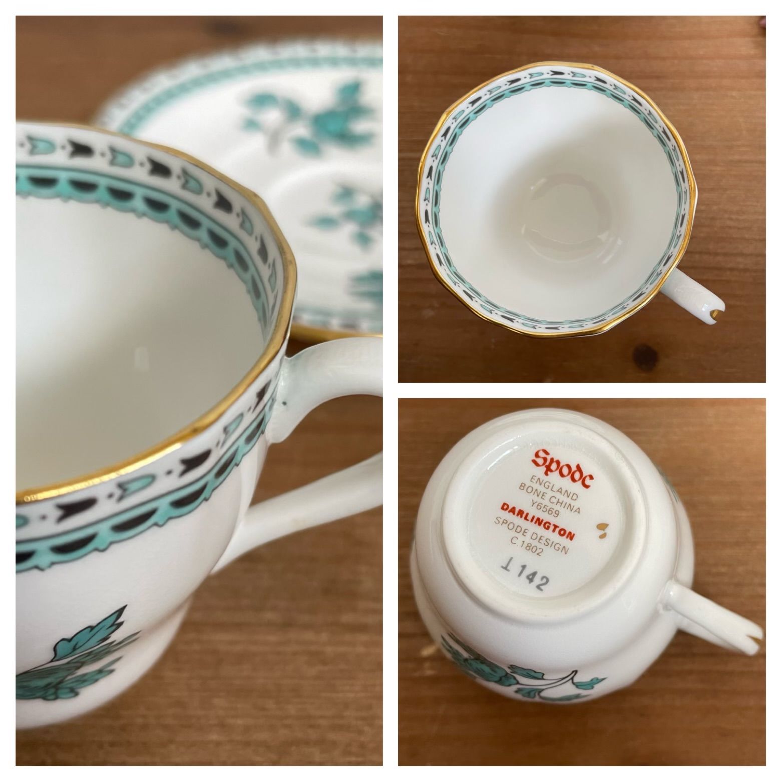 ヴィンテージ《Spode / スポード》美品 未使用 / ピンクカミラ カップ＆ソーサー ×1客 /ダーリントン カップ＆ソーサー×1客 《spode  / スポード 》 - メルカリ