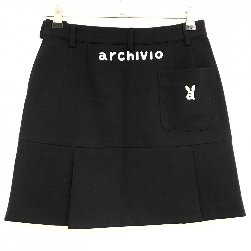 アルチビオ スカート S archivio アルチビオ スカート 黒×白 ボックス