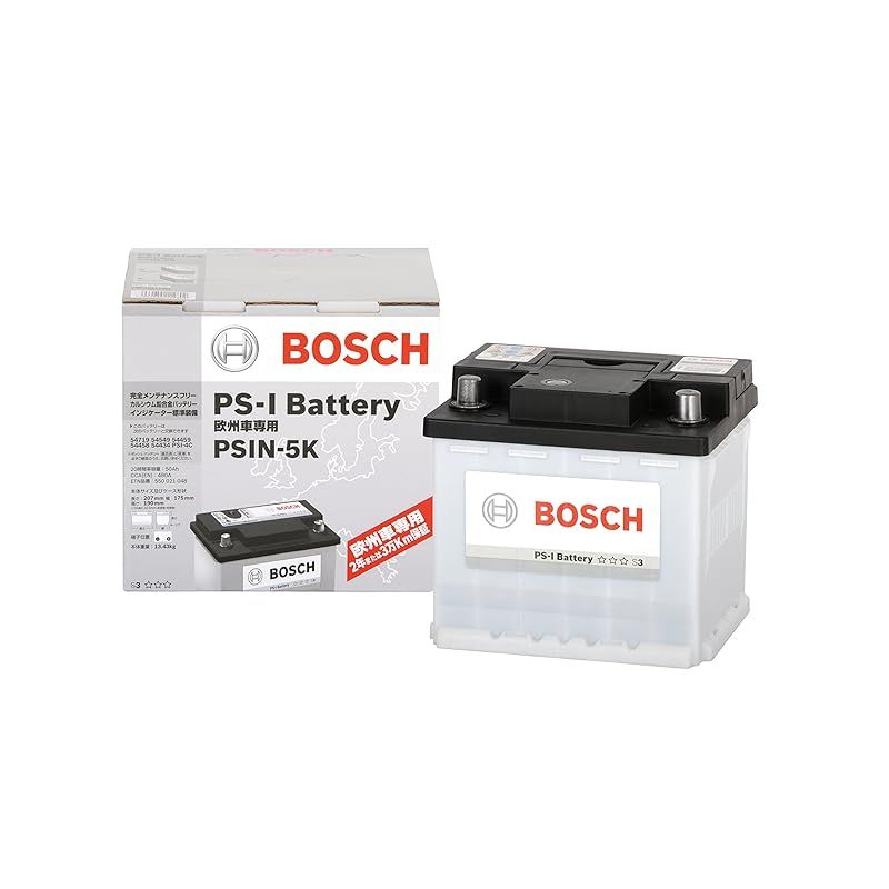 BOSCH PS-Iバッテリー PSIN-5K 50A MCCスマート スマート 0.6 カブリオレ (450) 2001年1月～2003年12月 新品 高性能 BOSCH (ボッシュ) 国産車・輸入車バッテリー PS-Iバッテリー PSIN-5K
