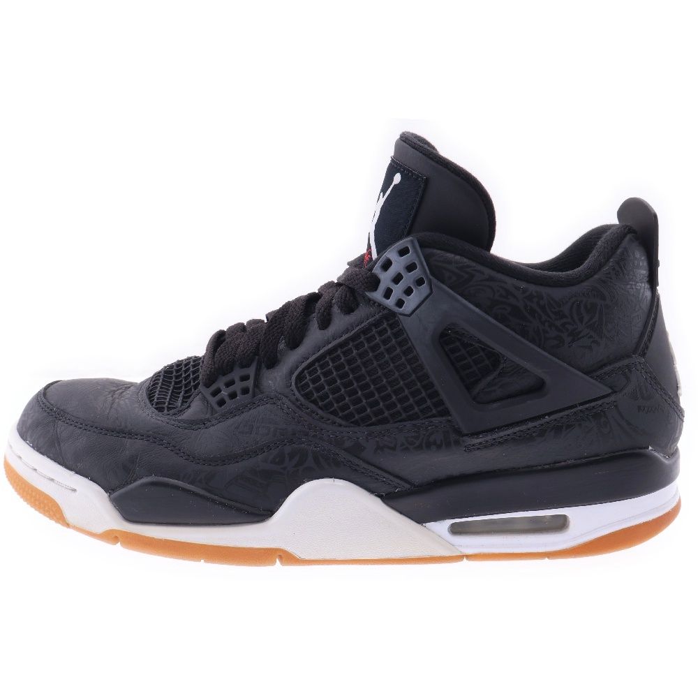 NIKE (ナイキ) AIR JORDAN 4 RETRO SE LASER BLACK GUM エアジョーダン4 レトロSE レーザーブラックガム ハイカットスニーカー ブラック US10/28cm CI1184-001
