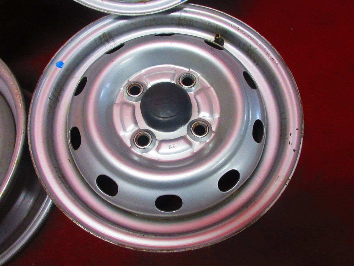 スチール ホイール 4本 スズキ エブリィ キャリィ 純正 12×4.00B 4穴