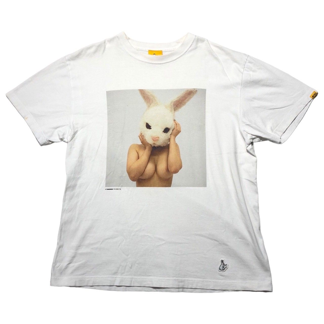FR2(エフアールツー) 頭狂色情兎 セクシー プリント Tシャツ M