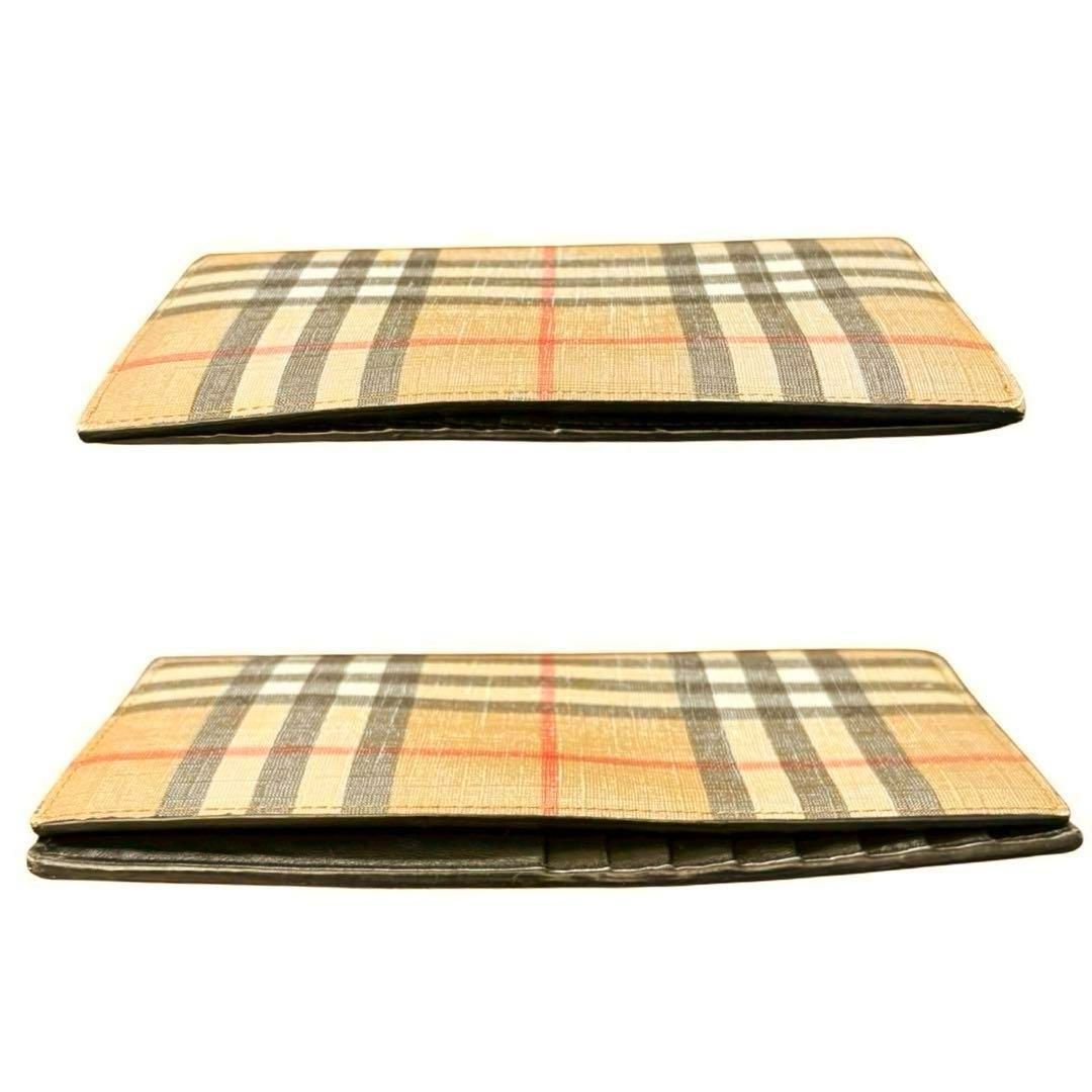現行✨美品 BURBERRY メガチェック ノバチェック 二つ折り 長財布 現行品 BURBERRY バーバリー ノバチェック メガチェック 長財布