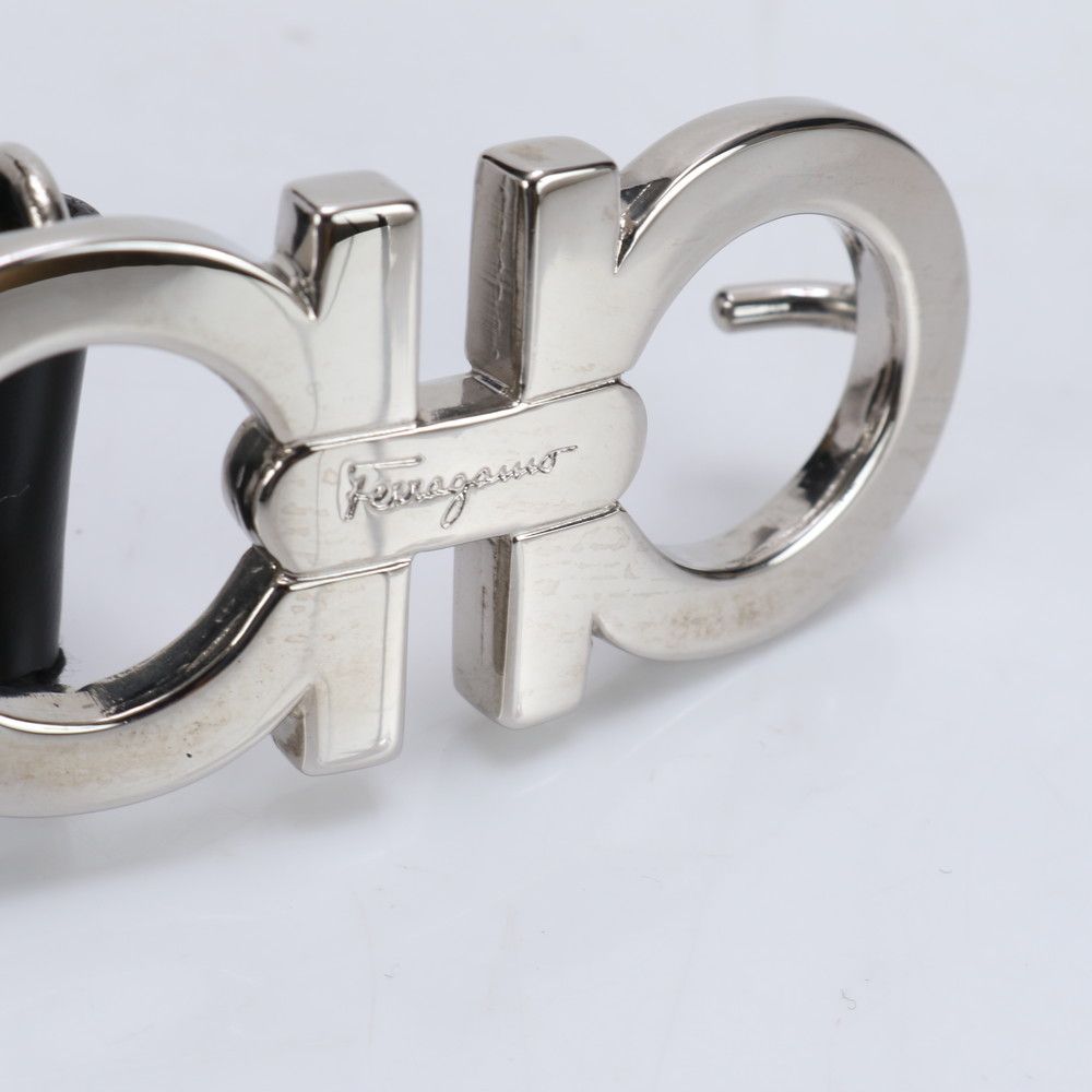 Ferragamo メンズ レザー ベルト ダブルガンチーニ リバーシブル