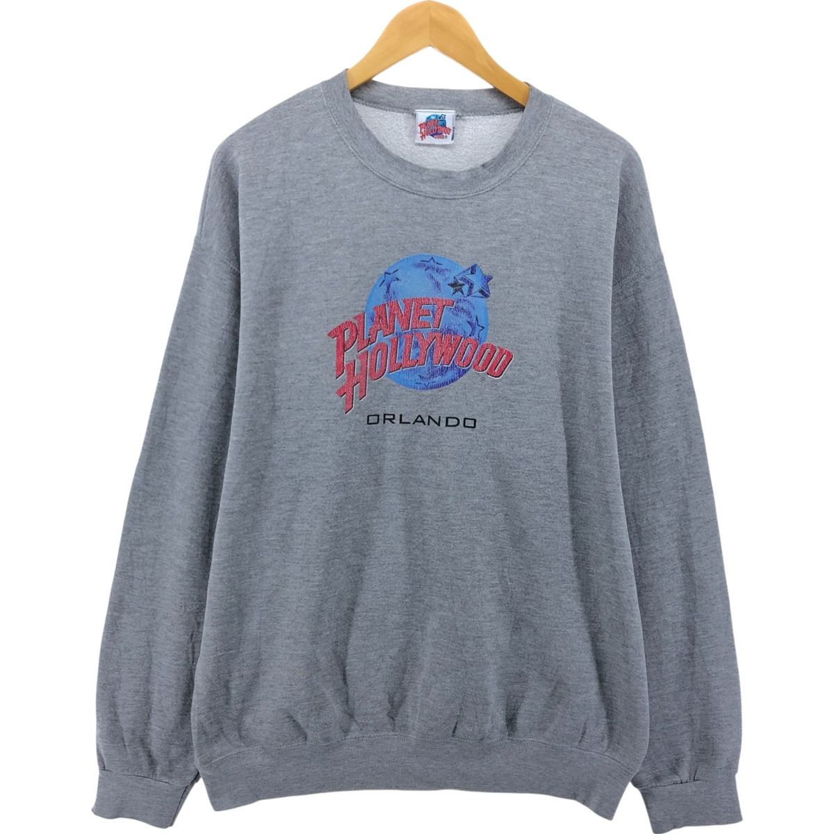 古着 90年代 PLANET HOLLYWOOD プラネットハリウッド アドバタイジング スウェットシャツ トレーナー メンズXL相当|eaa417949