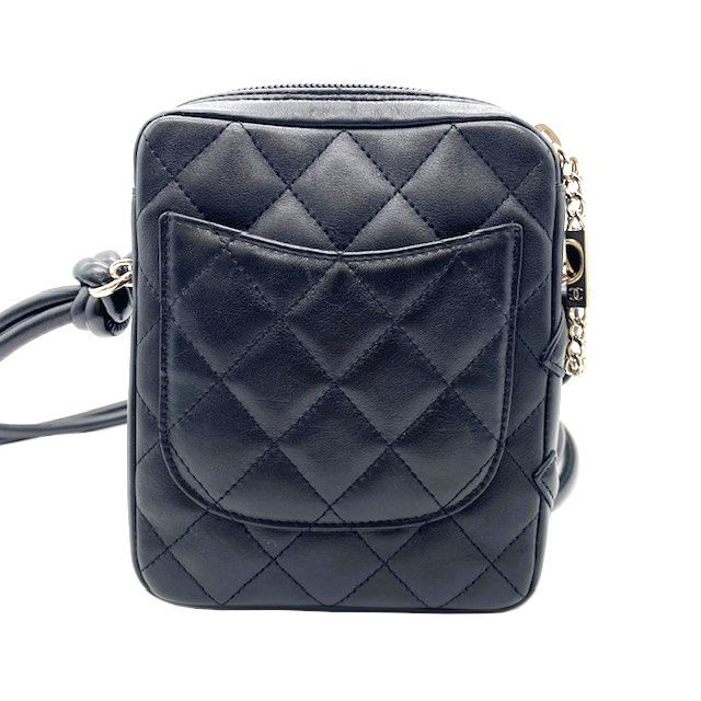 CHANEL シャネル カンボンライン スモールポシェット ブラック