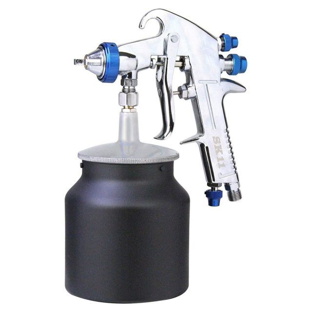 SK11 ハンドエアースプレーガン 吸上式 口径1.5mm カップ容量 750CC KPG-15S