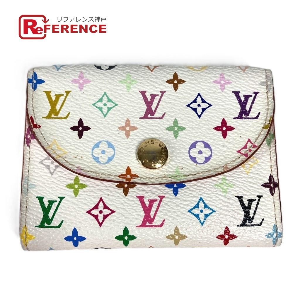 LOUIS VUITTON ルイヴィトン カードケース アンヴェロップ カルトドゥヴィジット M66560 モノグラムマルチ キャンバス ブロン ホワイト