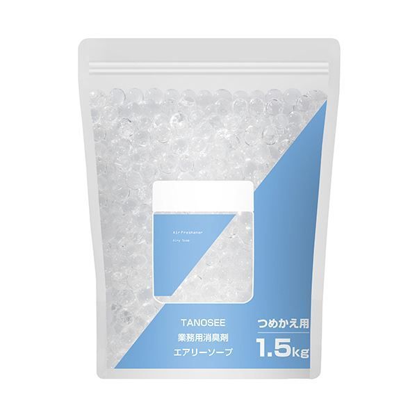 （まとめ） TANOSEE業務用消臭剤 エアリーソープ 詰替用 1.5kg 1個 【×5セット】