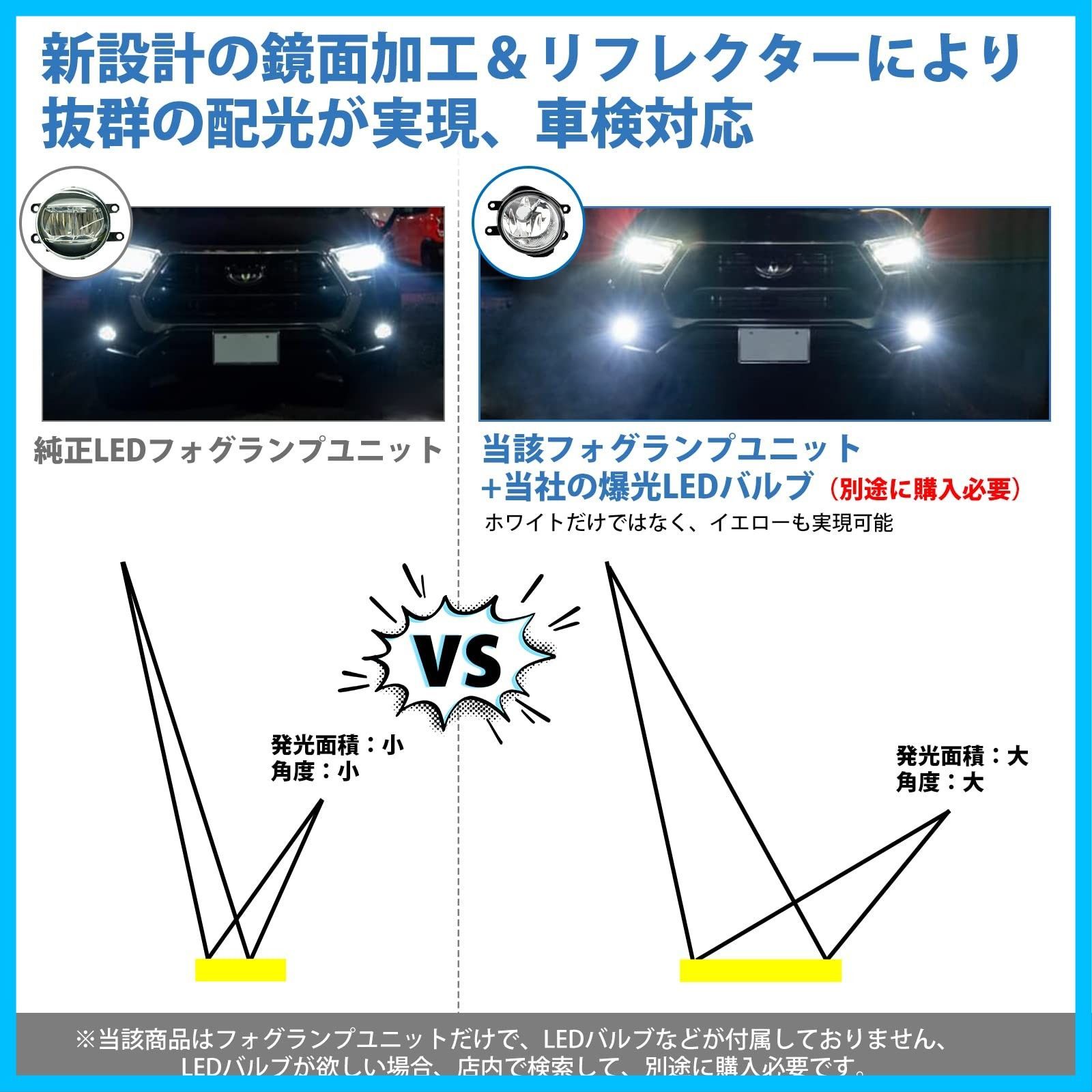 OPPLIGHT フォグランプ ユニット 後期型 トヨタ車対応 H16に交換