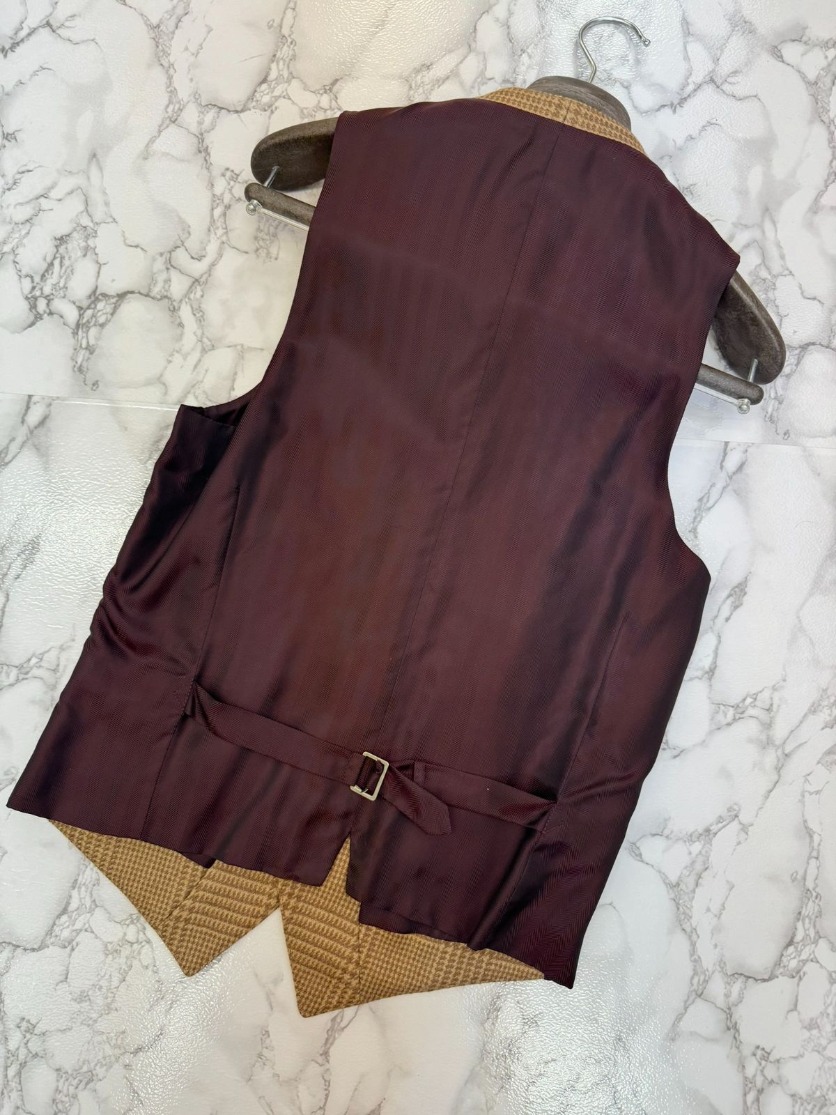 エルメネジルドゼニア Ermenegildo Zegna カシミヤ混 チェック柄 