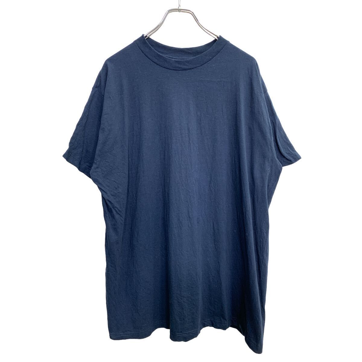 CAMPBELLSVILLE 半袖 無地 Tシャツ XXLサイズ ビッグサイズ ネイビー コットン 古着卸 アメリカ仕入 t2408-3261
