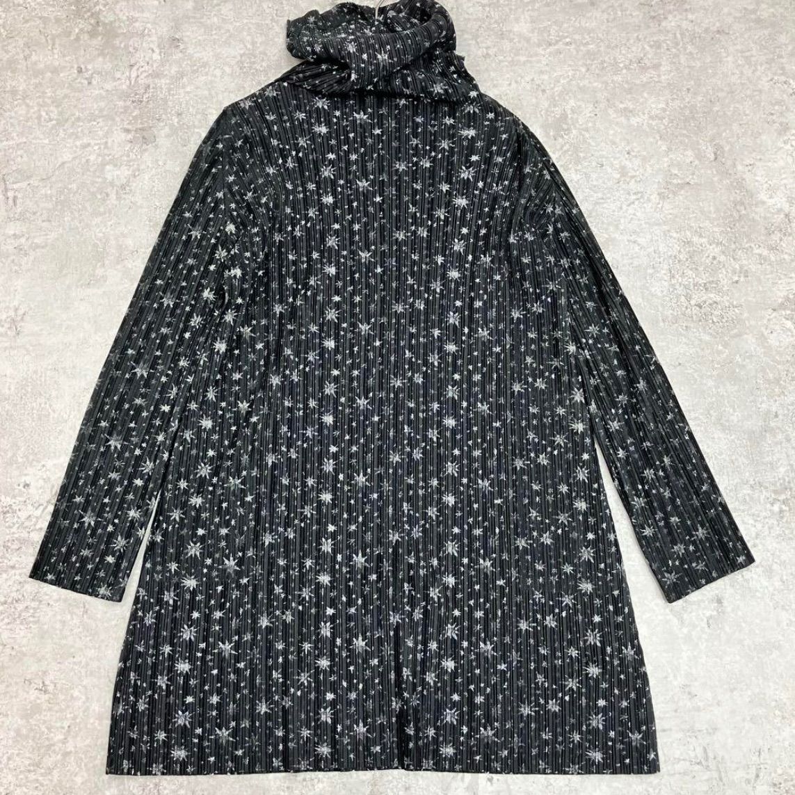 PLEATS PLEASE ISSEY MIYAKE イッセイミヤケ プリーツプリーズ 星 タートルネック チュニック