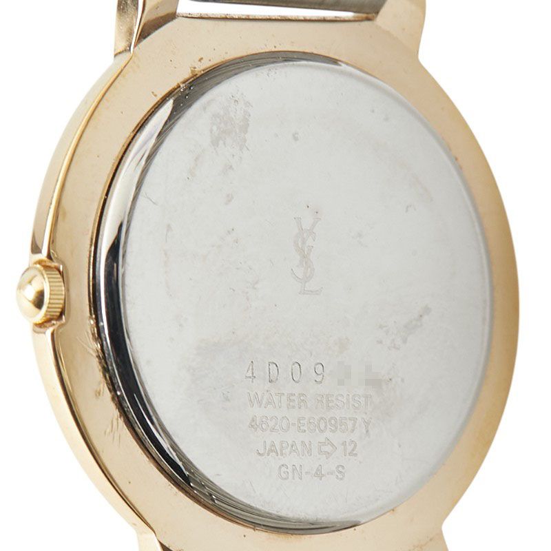 サンローラン 4620-E60957Y シルバー ゴールド ステンレススチール  