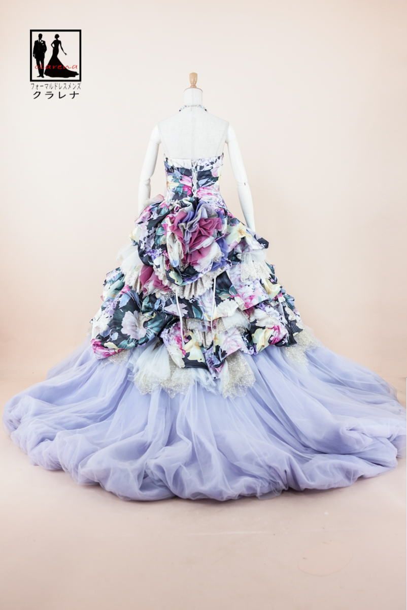 フォーマル衣装》 販売 クラレナの ホルターネック パープル カラー  