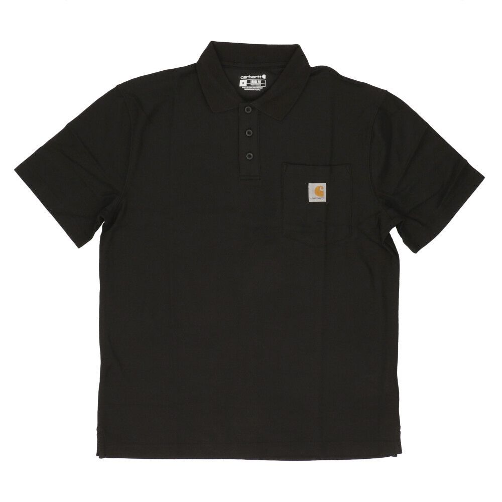 BLK.Black  Mサイズ  carhartt カーハート ShortSleeve ポケットポロシャツ K570 カーハート ポロシャツ carhartt K570 半袖 メンズ ゆったり ポケット付き ブランド
