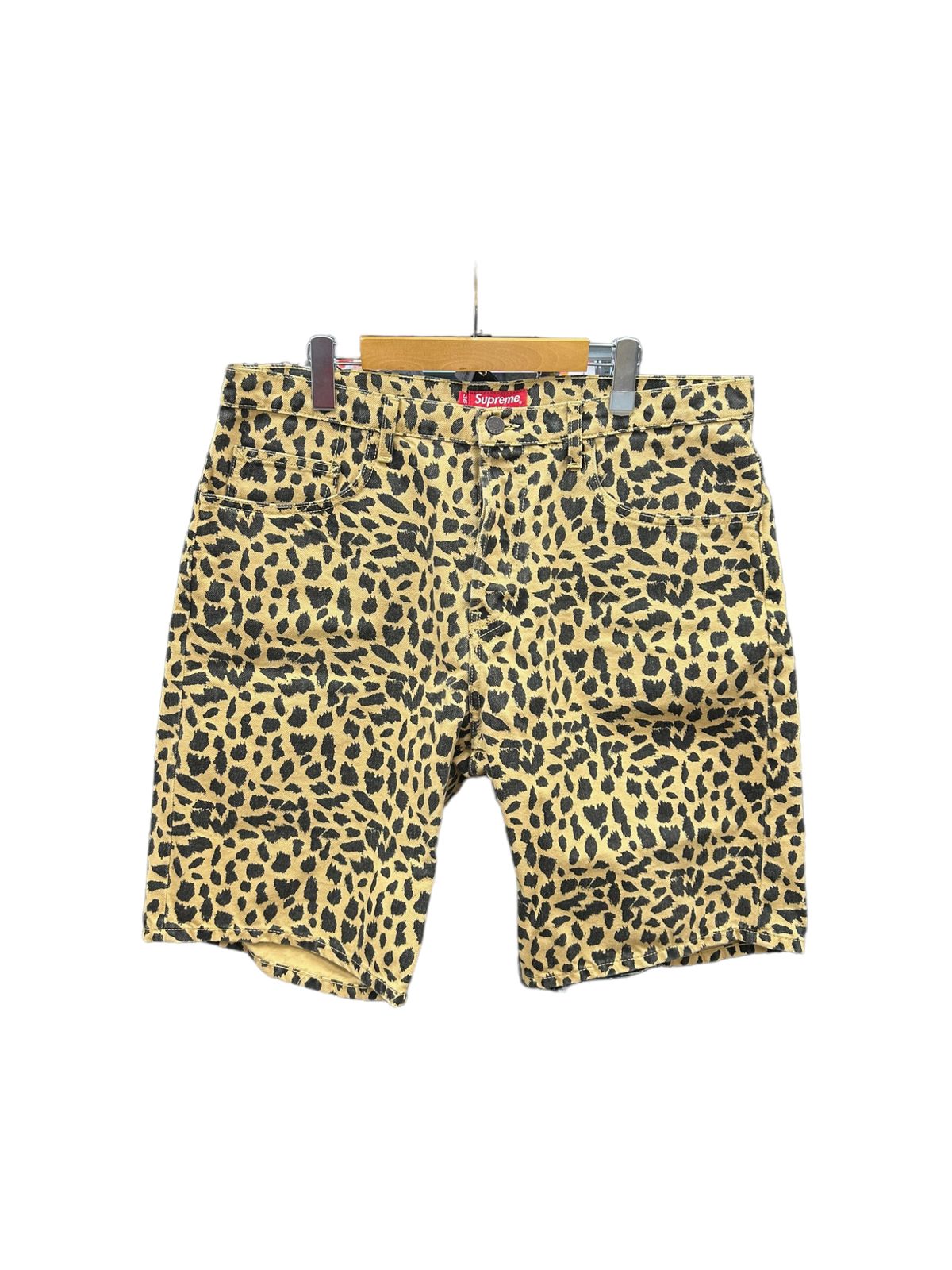 Supreme 17ss Washed Denim Shorts レオパード Supreme (シュプリーム) 17SS Washed Denim Shorts Cheetah ショート