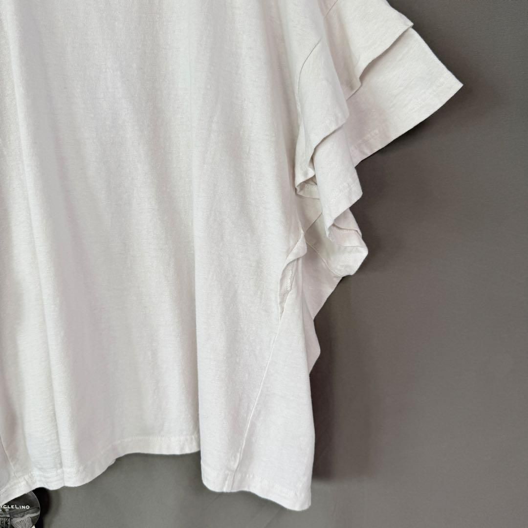 nest Robe UpcycleLino ♡天然染め天竺ラッフルTシャツ ネストローブ UpcycleLino 天然染め天竺ラッフルTee - メルカリ