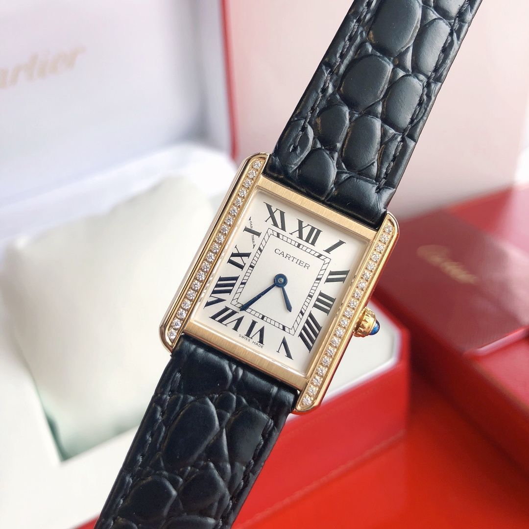 Cartier(カルティエ) タンク 腕時計 クォーツ レディース Cartier カルティエ 時計 レディース ブランド タンク マスト SM