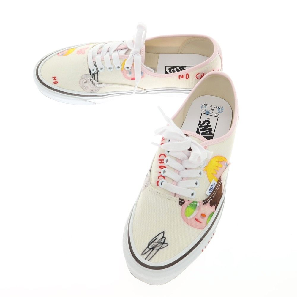 【中古】バンズ VANS × JAVIER CALLEJA オーセンティック スニーカー オフホワイトxライトピンク【サイズ27cm】【メンズ】