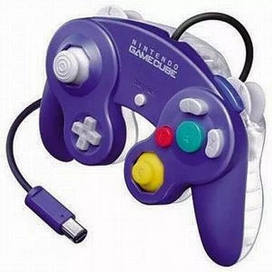 NGCハード　デジタルコントローラ(バイオレット) 中古】NGCハード コントローラ(バイオレット＆クリア)ゲーム