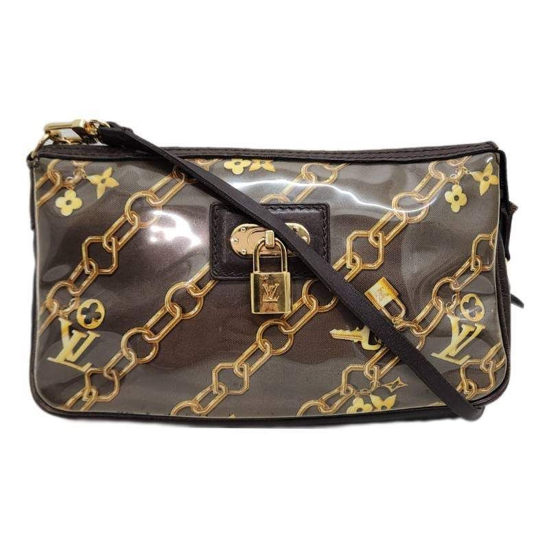 LOUIS VUITTON ルイヴィトン ポシェット アクセソワール トープ M95162 モノグラム チャーム ハンドバッグ レディース 22504K384