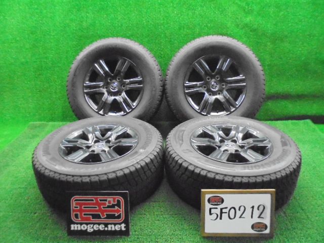 5FO212 AAF 265 65R17 ブリヂストン ブリザックDM-V3 スタッドレス トヨタ純正 アルミホイールセット ハイラックス