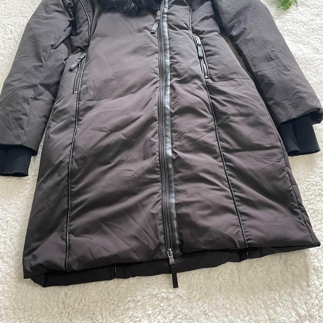 Zara フード付きブラックロングダウンコート 新品 ZARA ロングダウンコート XS ブラック 軽量 防水 ダウン