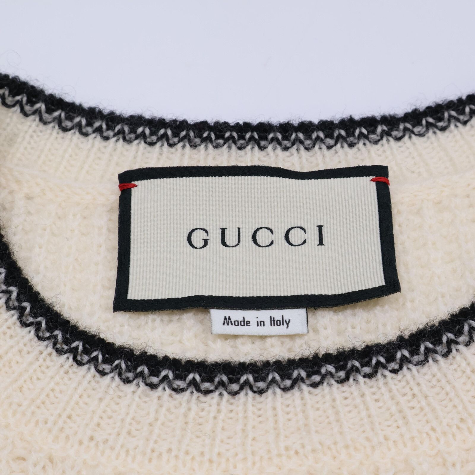 GUCCI グッチ 543450 アイボリー ウール エレファント 象刺繍 ニット ホワイト S トップス ウール レディース 中古 GUCCI グッチ 543450 ｱｲﾎﾞﾘｰ ｳｰﾙ ｴﾚﾌｧﾝﾄ 象刺繍 ﾆｯﾄ S - メルカリ
