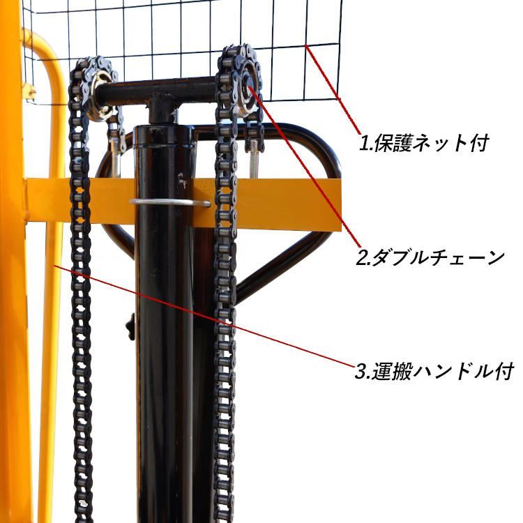 ハンドフォークリフト フォークリフト CTY-1.5 パワーリフター 低床