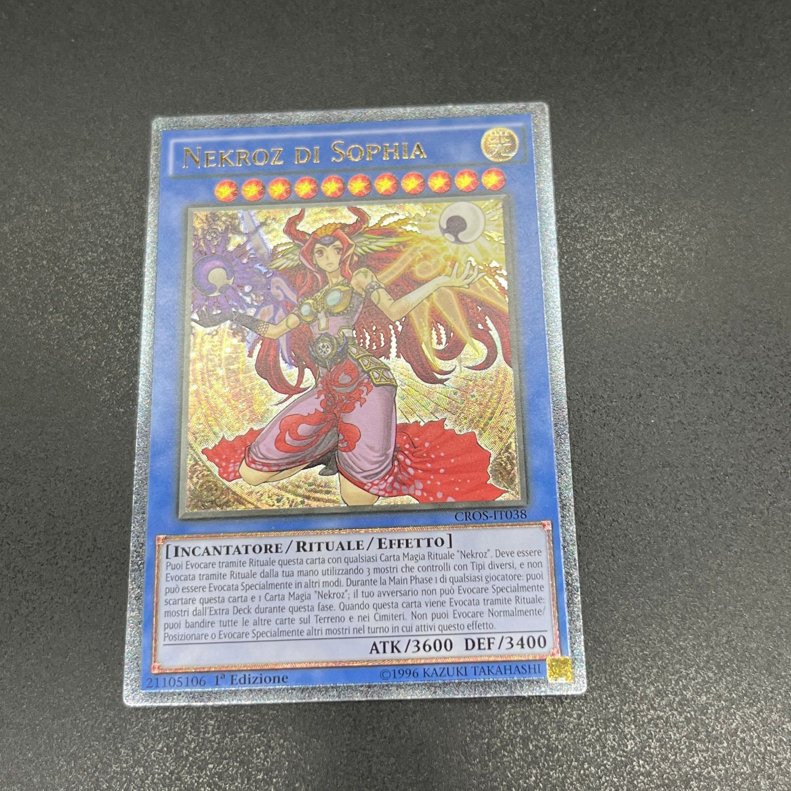 【EU】遊戯王 ｓｏｐｈｉａの影霊衣　レリーフ　イタリア　1st EU】希少 遊戯王 Sophiaの影霊衣 1st イタリア版 レリーフの通販