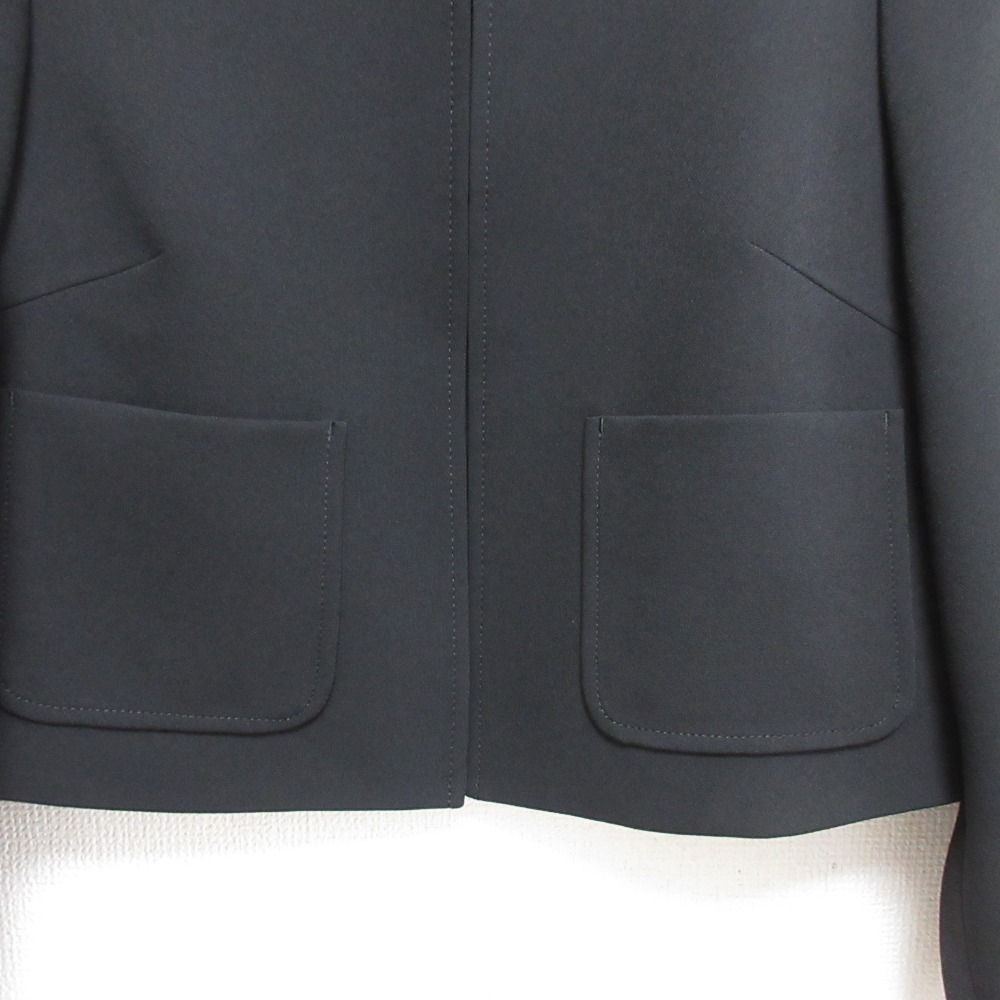 ANAYI - 美品 23AW ANAYI アナイ ライトダブルクロスノーカラージャケット サイズ36 ブラック レディース 古着 中古 USED ANAYI - 美品 23AW ANAYI アナイ ライトダブルクロスノーカラー