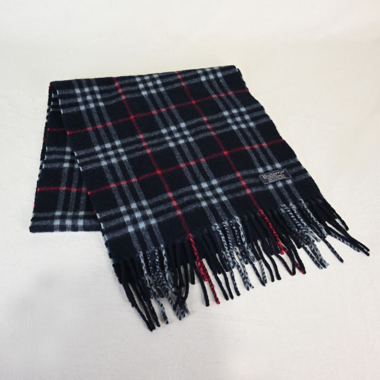 BURBERRY バーバリー カシミヤ100% ノバチェック柄 マフラー