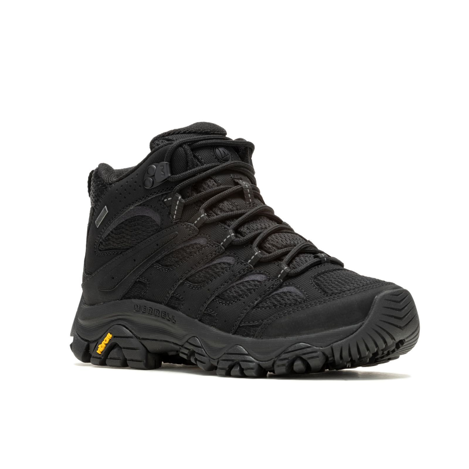 23.0 cm 2E_ブラック|ブラック メレル ハイキングシューズ Moab 3 Synthetic Mid Gore-Tex レディース BLACK|BLACK 23.0 cm 2E
