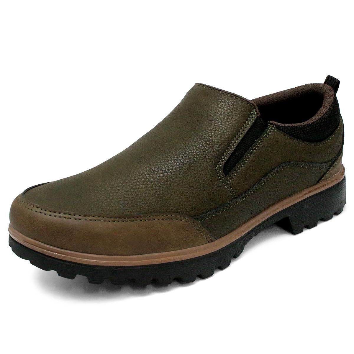 エドウィン スリッポン メンズ 防水 カジュアルシューズ 革靴 スニーカー 超軽量 ウォーキングシューズ PUレザー EVA底 3E 紐なし 紳士靴 edm544