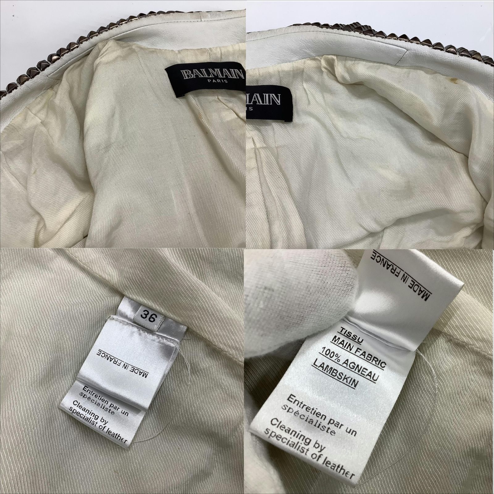 ラムレザージャケット サイズ36