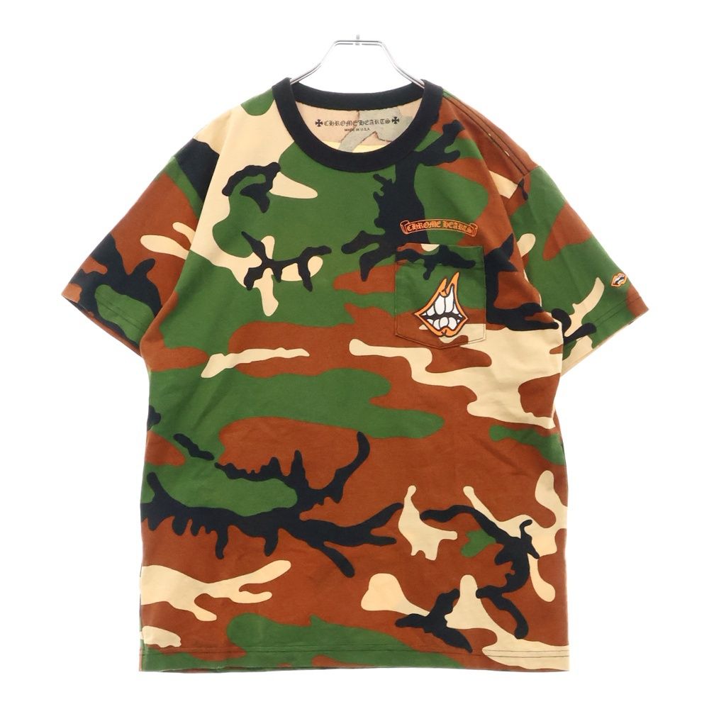 CHROME HEARTS クロムハーツ ×MATTY BOY PPO CAUTION Tee ×マッティボーイ コーションカモ柄半袖Tシャツ マルチ