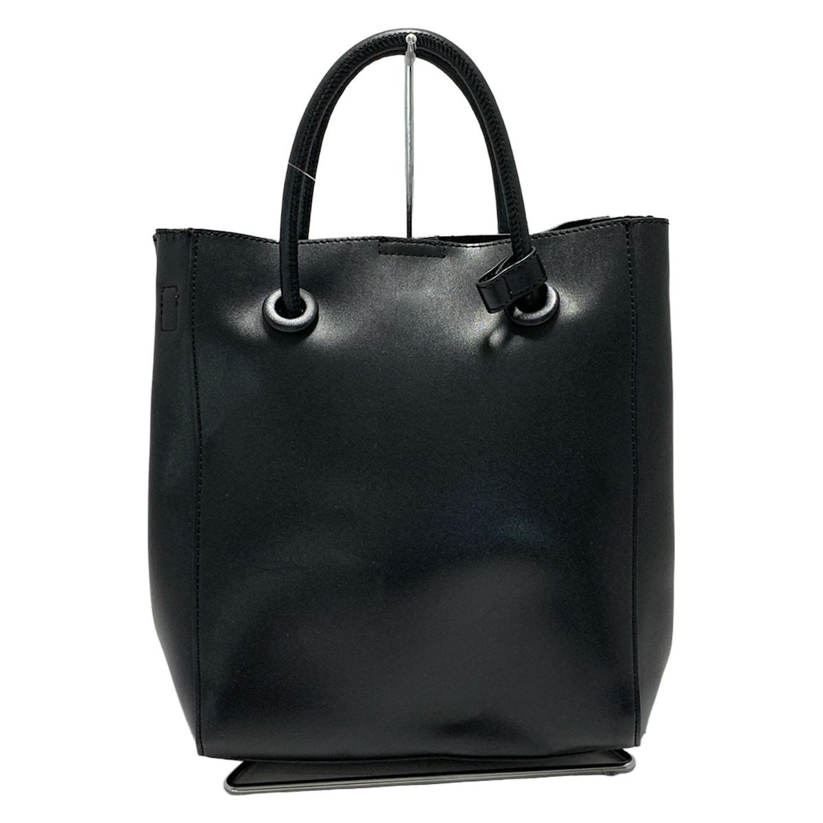 美品】UnitedArrows レザートートバッグ ブラック 美品 ユナイテッド