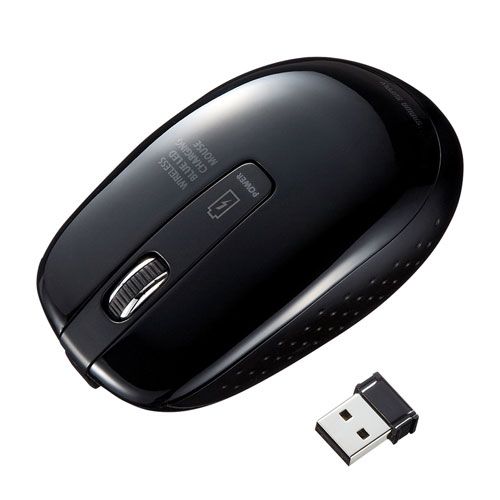 5個セット サンワサプライ 充電式ワイヤレスブルーLEDマウス MA-WBL118BKX5