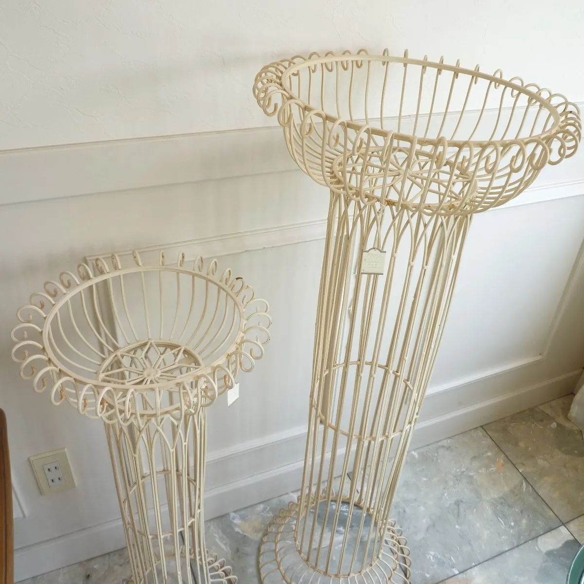 プラントホルダー大小set 一部サビあり YUZUMIYA_COM