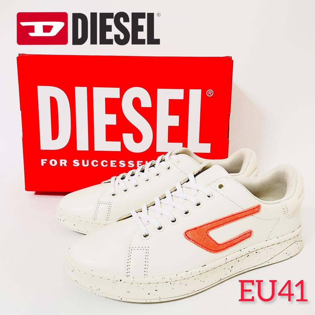 DIESEL ディーゼル スニーカー EU41 JP26.5 ライトオレンジ - 通販