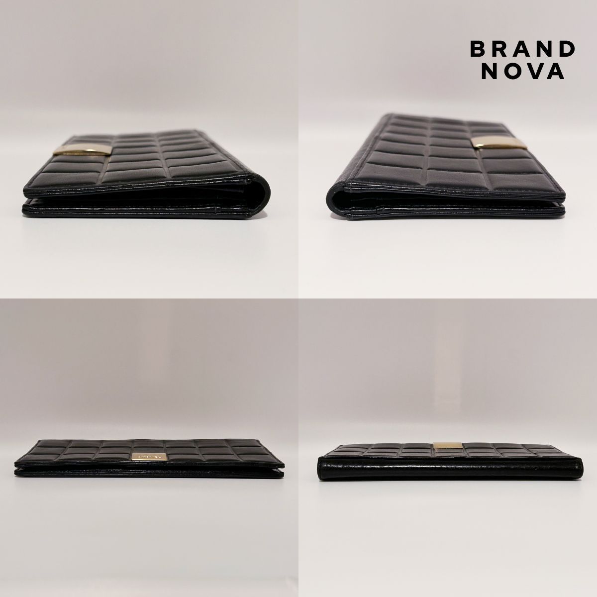 CHANEL シャネル チョコバー 二つ折り 長財布 ブラック - メルカリ