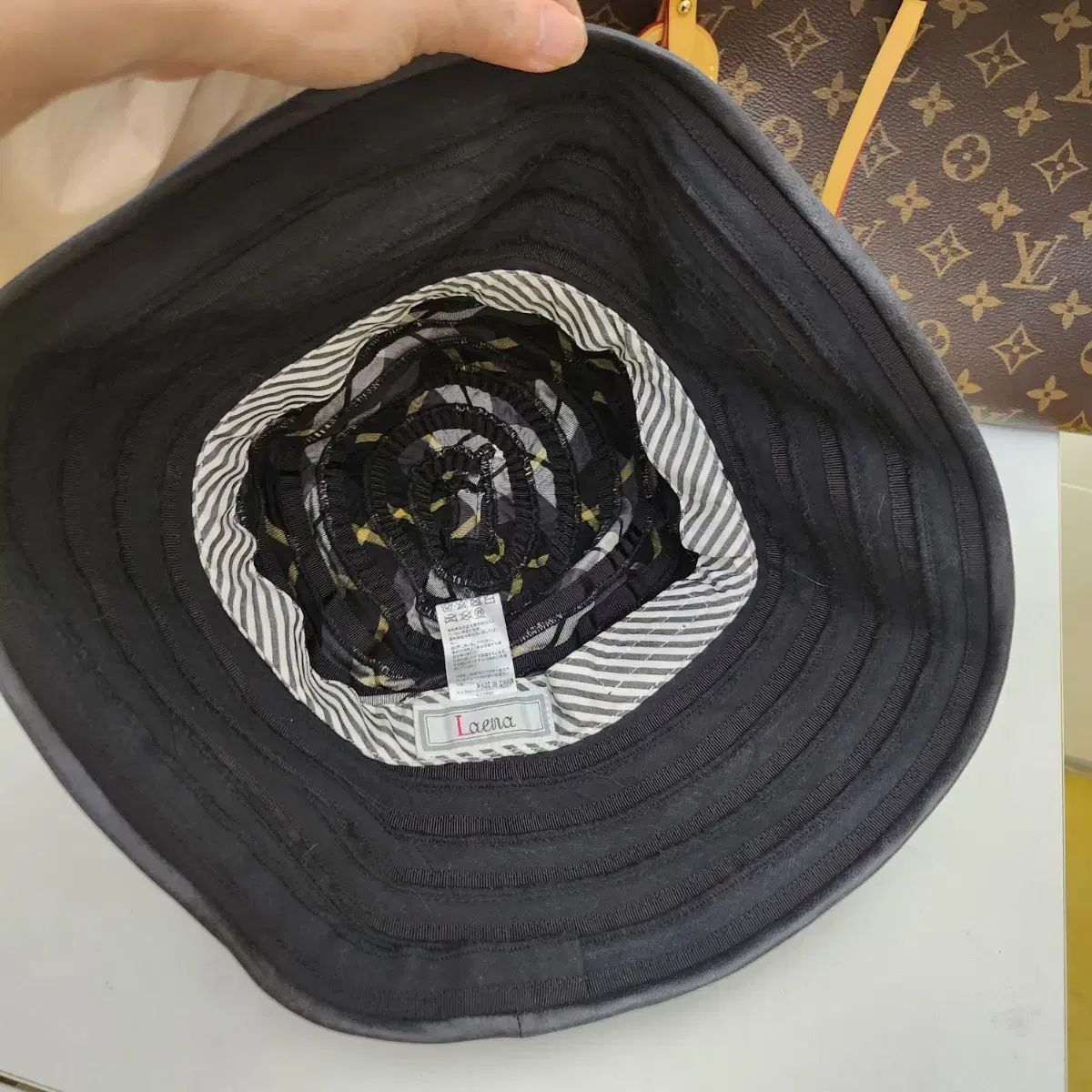 レノマハット テープ バケットハット つばの広い帽子 メンズ