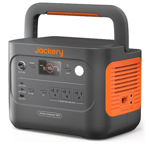 新品・最安値】Jackery ポータブル電源 1000 New 1070Wh 1時間満充電 10年長寿命 定格出力1500W 瞬間最大3000W 防災  家庭用 アウトドア用 車中泊 UPS機能 アプリ遠隔操作 純正弦波 AC100V 50Hz/60Hz対応 - メルカリ