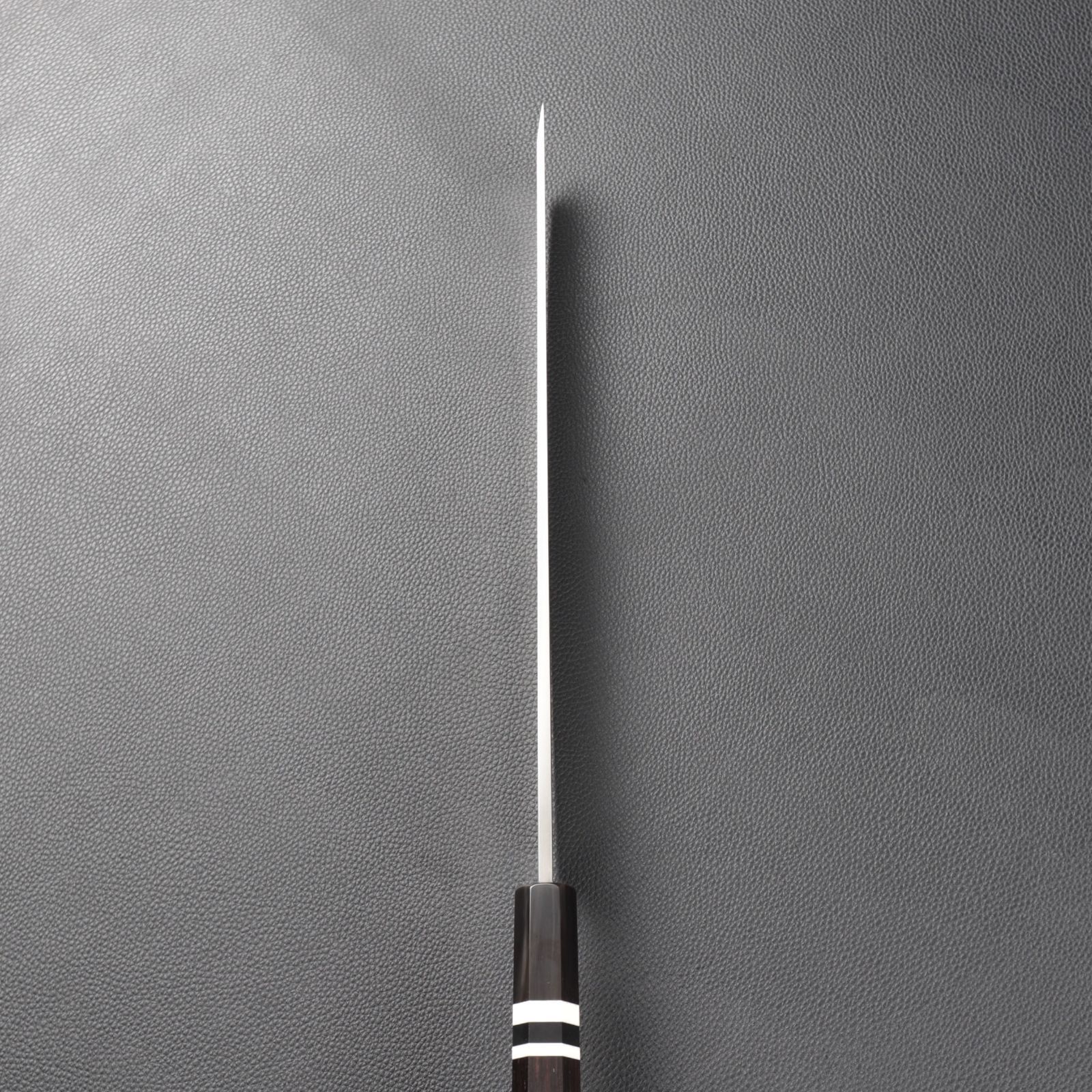 左利き刺身包丁 左利き先丸柳刃 尺一（刃渡り330mm）普通表面