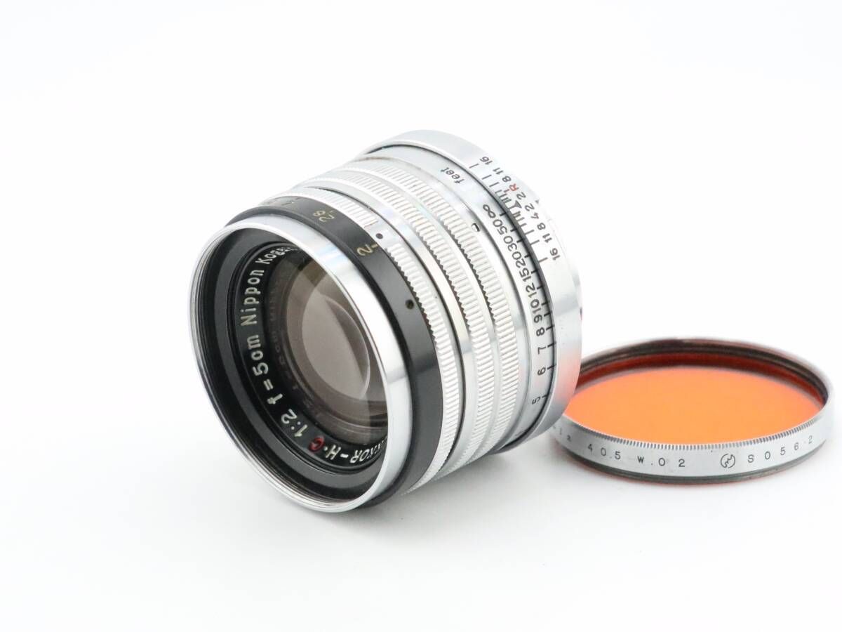 同梱歓迎】実用□ニコン Nikon NIKKOR-H.C 5cm F2 Lマウント□13695 5cm