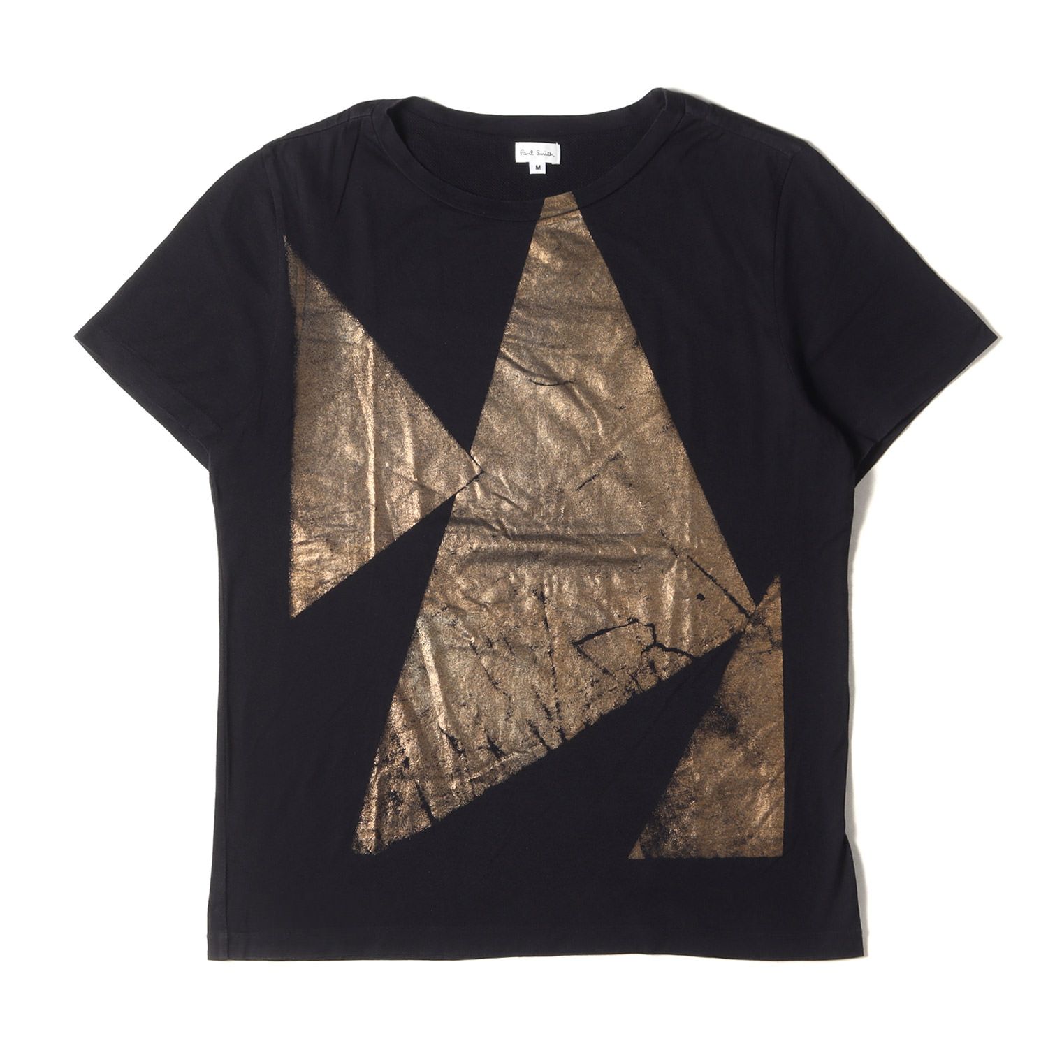 Paul Smith ポールスミス Tシャツ サイズ:M グラフィック 箔プリント クルーネック 半袖Tシャツ ブラック 黒 トップス カットソー  コットンジャージ 日本製【メンズ】 - メルカリ