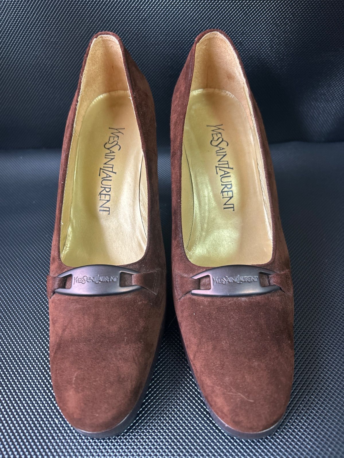 Yves Saint Laurent suede pumps