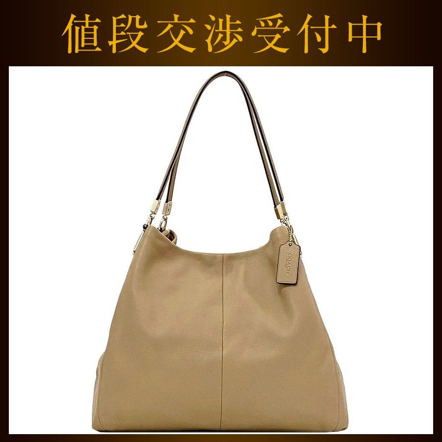 コーチ トートバッグ ベージュ F34495 美品 レザー 中古 COACH - メルカリ