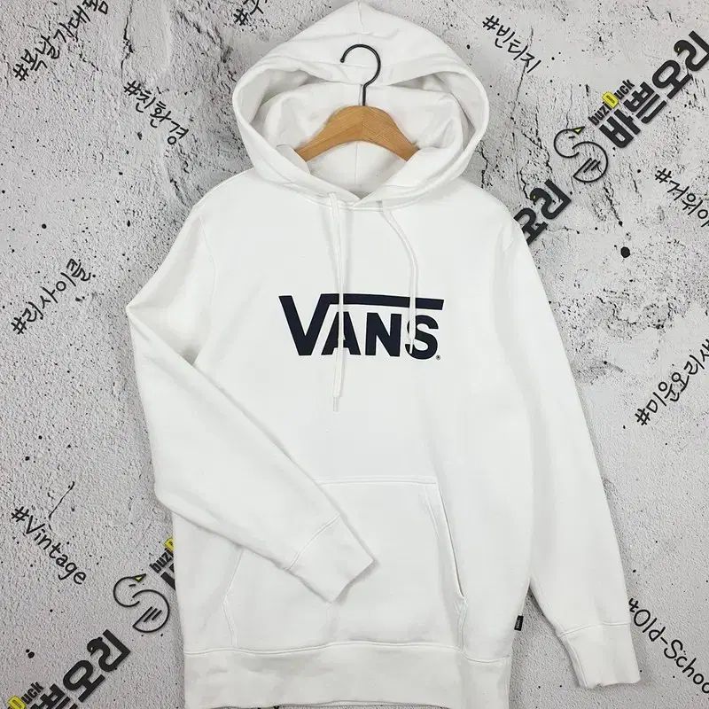 VANS(ヴァンズ) VANS オーバーサイズ 裏起毛 フード付きTシャツ 白 2300038